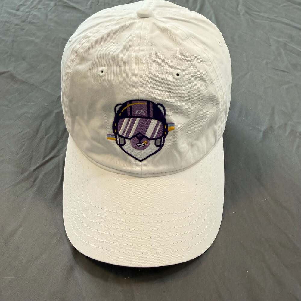 OTTO Cap Snowboard Ski Goggles Embroidered White Dad Hat Strapback 18-202